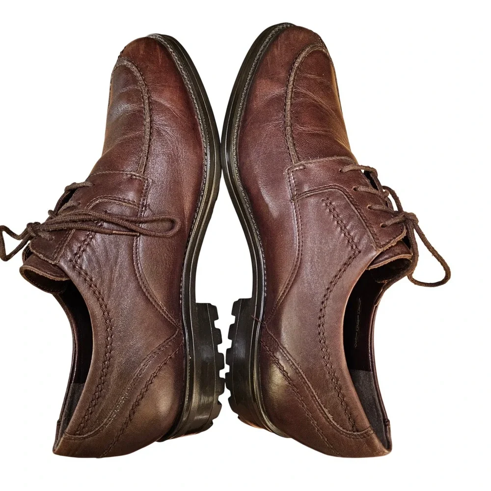 Mephisto Brown Leather Oxford Dress Shoes Men US 9 EUR 8.5 Air‎ Jet Comfort